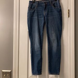 Old Navy super skinny mid-rise blue jeans